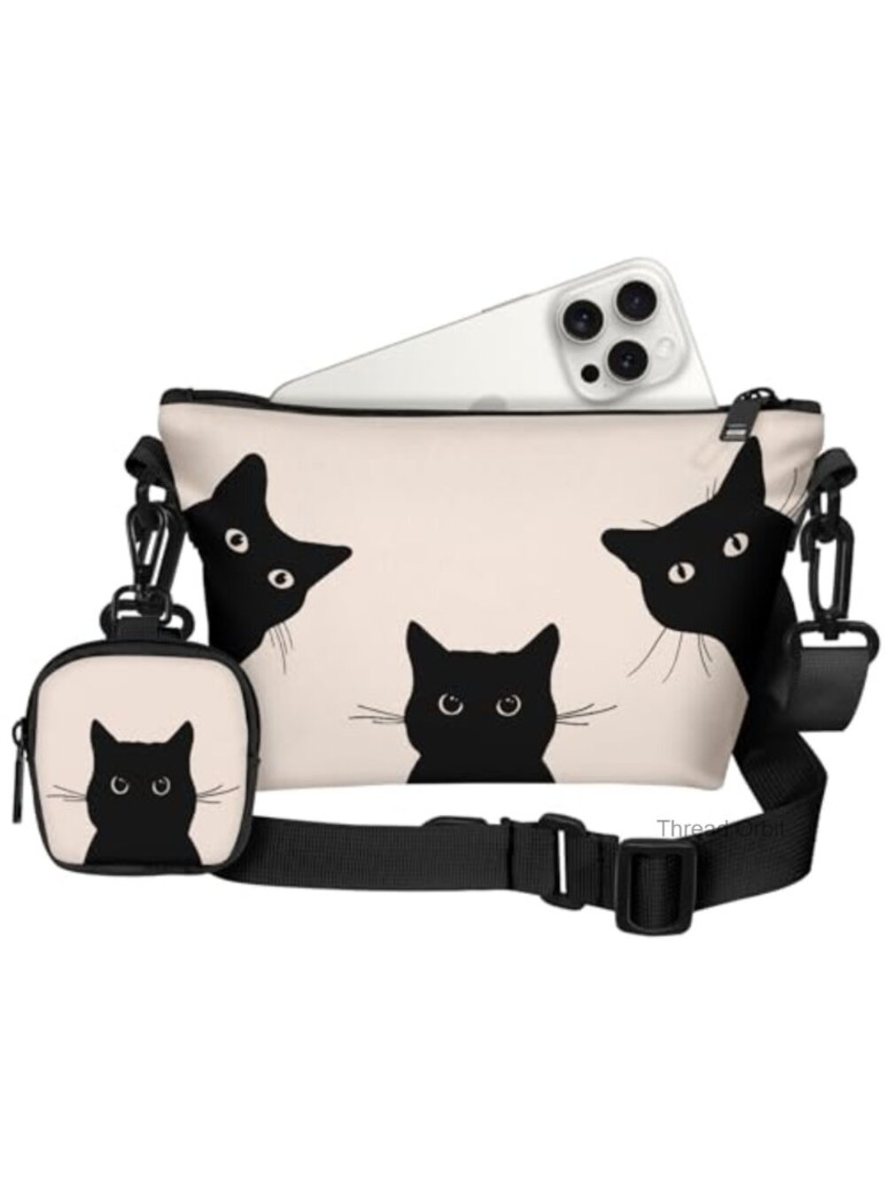 Small Crossbody Bag Waterproof Oxford Cloth Adjustable Strap Women's